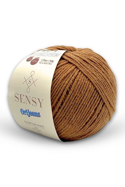 SENSY Orijeans Baby Soft Cotton Knitting Yarn Punch 50 Gr Punch Brown