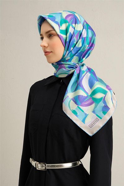 Armine Φουλάρι με σχέδιο από καθαρό μεταξωτό Twill Μοντέλο: 9329-33