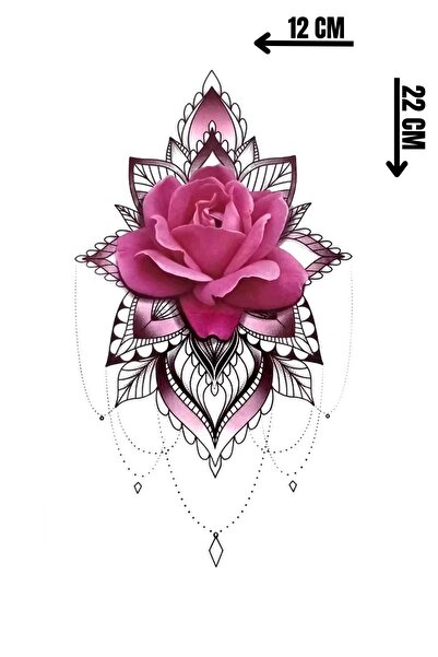 Barly Geçici Çiçek Figürlü Dövme Tattoo