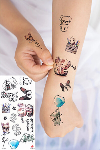 BP Tattoo Sevimli Kedi Dövmesi Çocuk Dövmesi Tattoo