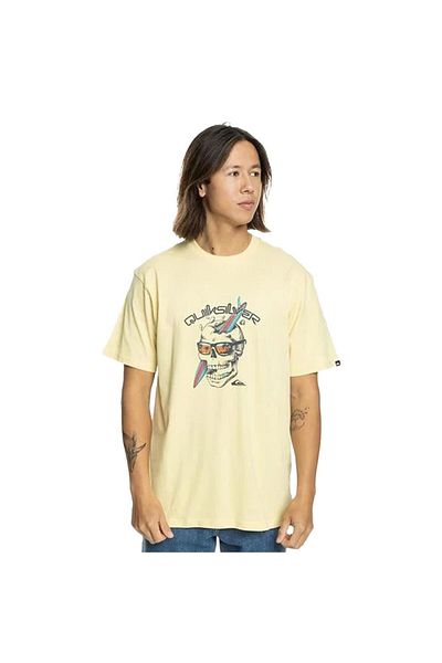 Quiksilver Ropa galbenă pentru bărbați: tricou One Last SurfEQYXT07674-16884