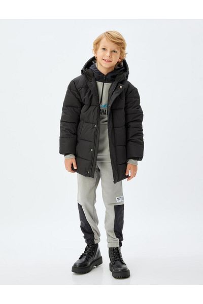 Koton Jogger Sweatpants Color Block με δεμένες τσέπες στη μέση