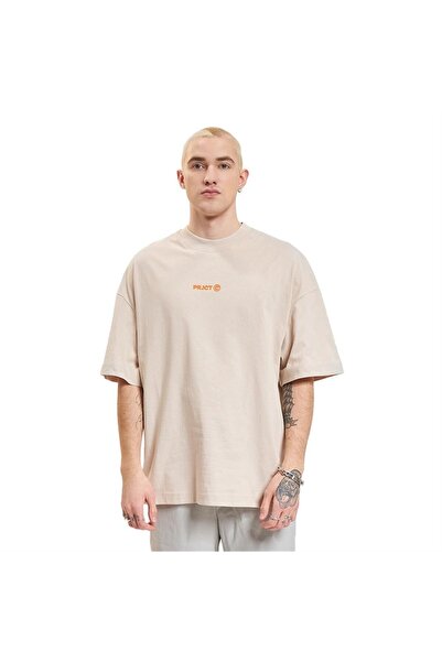 Jack & Jones تي شيرت جاك جونز Jcoprjct للرجال برقبة دائرية 12250713-moonbeam بيج