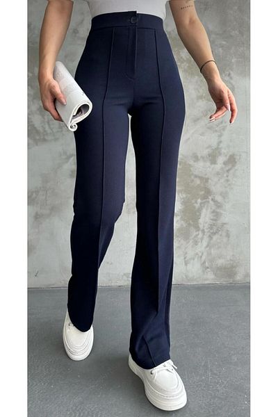 YTY MODA Women Lycra Front Grassed Recovery Spanish Trotter Palazzo Pants