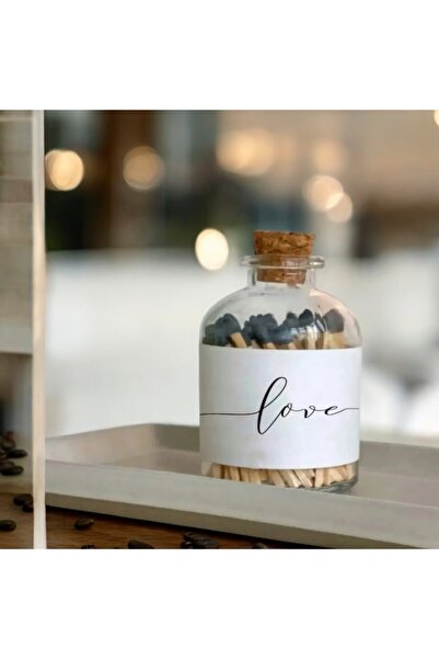 Pinterest with Matchbox Glass Bottle and Cork Lid