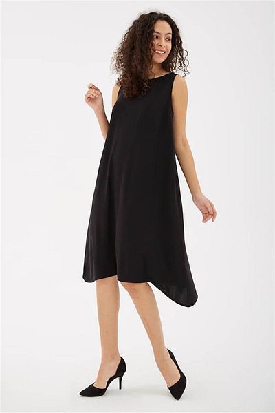 Fashion Friends Rochie neagră fără mâneci pentru femei 25y0630k1
