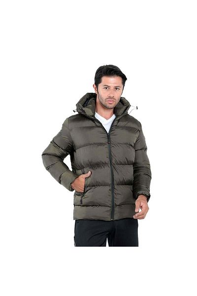 Slazenger Ανδρικό παλτό χακί Hank - Μοντέλο St22je001-800
