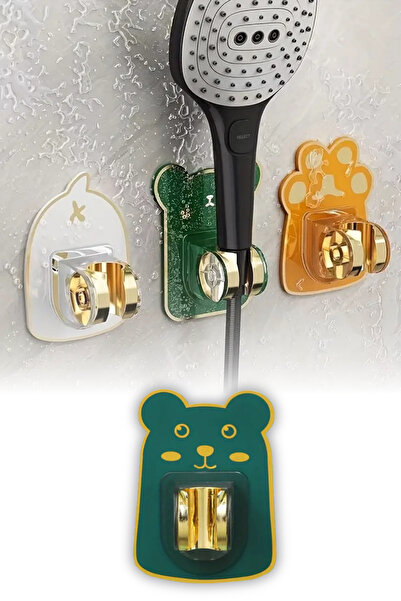 omilife Yapışkanlı Hayvan Figürlü Hareketli Duş Başlığı Tutucu 1 Adet