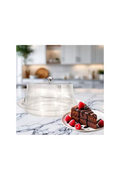 Rema Acrylic Dessert Serving Tray with Clear Lid
