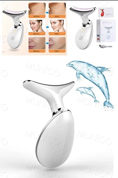 Munico Boyun Yüz Germe Masaj Aleti Kırışıklık Karşıtı Cilt Sıkılaştırma Cihaz...