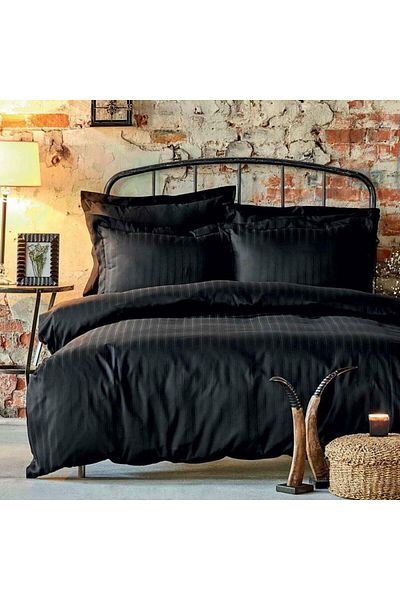 ÇIRPAN EV Karaca Home Charm Bold Black Single Beather Set