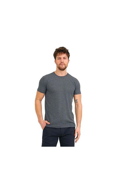 Slazenger Ανδρικό μπλουζάκι σε γκρι χρώμα - Bailey-Anthracite, St12te360-250 Model
