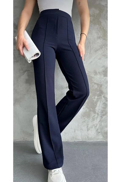YTY MODA Women Lycra Front Grassed Recovery Spanish Trotter Palazzo Pants