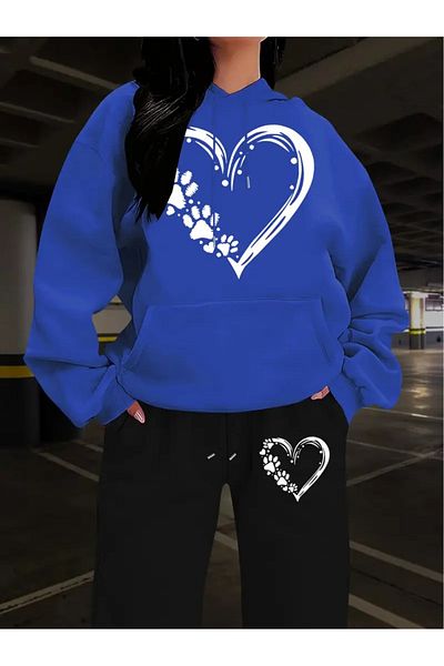 DAXİS Sportwear Company Set trening imprimat pentru femei - Set trening cu glugă