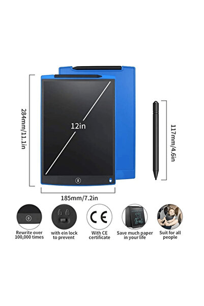 BYBKURUMSAL TvA Çocuk Çizim Tableti Kolay Silinebilir Yazı Tahtası