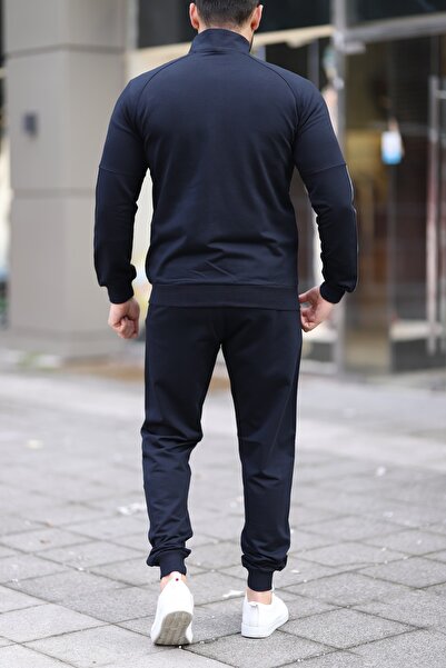 Fors Life New Season Ανδρικό Σετ Φόρμας με Μαλακή Μαλακή Μανσέτα με Λεπτομέρεια, Navy Blue