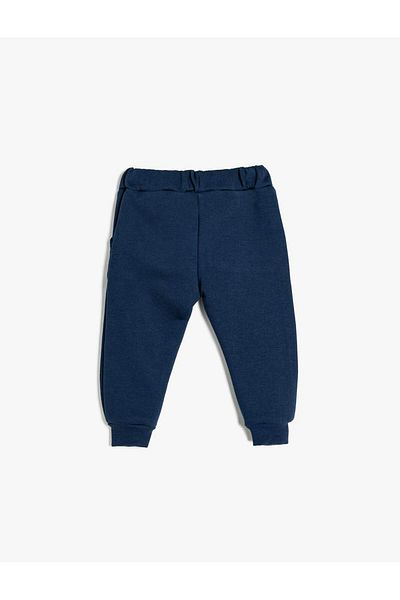 Koton Cotton Blended Basic Jogger Sweatpants - Lace-Up Waist and Pocket Detail