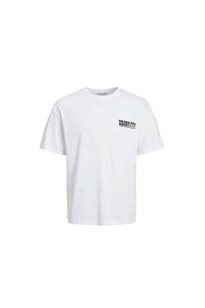 Jack & Jones Men's T-shirt - Jortoast Tee SS, Crew Neck, 12254168 -Bright White