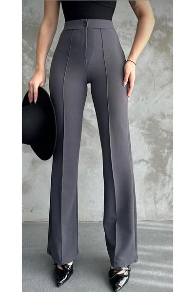YTY MODA Women Lycra Front Grassed Recovery Spanish Trotter Palazzo Pants