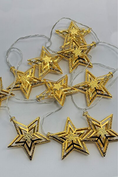 BeySüS Star Model Metal Pilli Led Işık 2 Metre