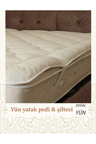 SENORA %100 Merinos Doğal Kuzu Yünü Kalın Yatak Pedi & Şiltesi M2 1000grm