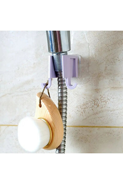 omilife Kendinden Yapışkanlı Çift Askılı Banyo Duş Başlığı Tutucu Duş Başlığı Organizeri