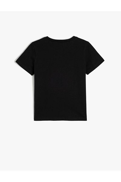 Koton Tricou din bumbac cu mânecă scurtă cu imprimeu schelet