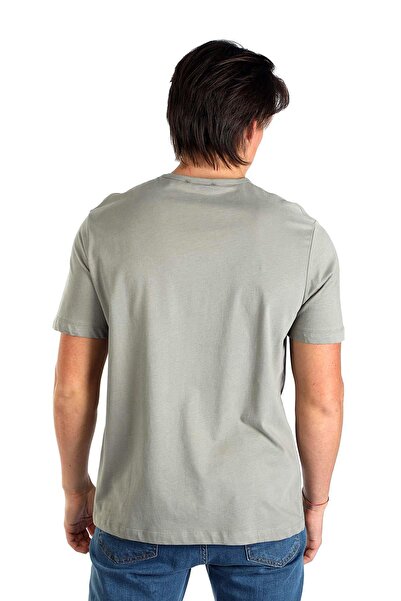 Lee Cooper Ανδρικό μπλουζάκι Marelo 100% βαμβακερό με λαιμόκοψη χακί