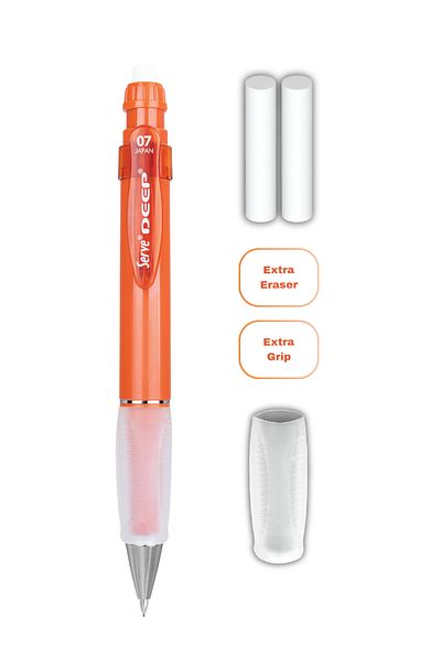 Serve Deep Versatil Pencil 07mm- Earth Tones - Set with Refills (Grip and Eraser)