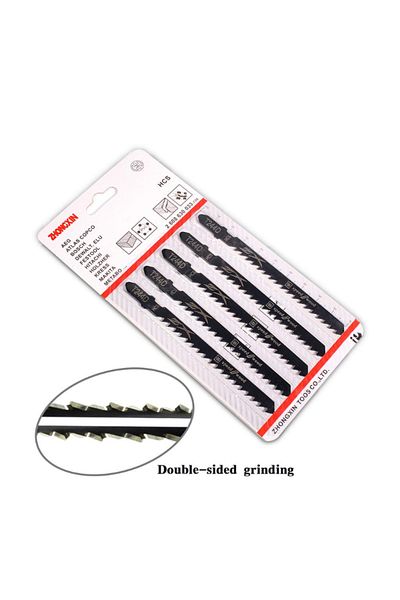 Choice 1set Newly Upgraded 5 High Carbon Steel T244D 4mm Hardwood Curve Cutting Jig Saw Blades