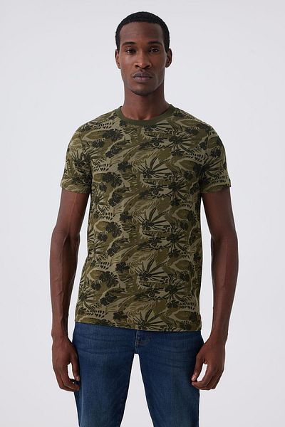 Lee Cooper تي شيرت بيكيه بياقة بولو للرجال كاكي جوزيف 1