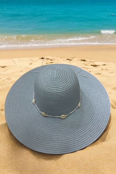 OWOW HAT Blue Straw Hat