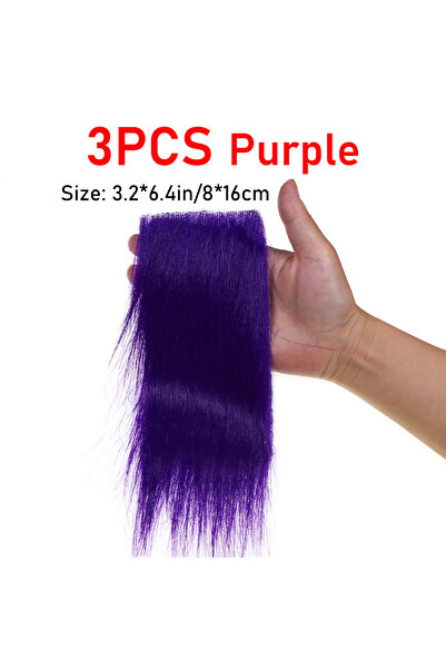 Choice 3 قطع من 3 قطع من الألياف الصناعية الرقيقة ذات الشعر الطويل المصنوعة ي...