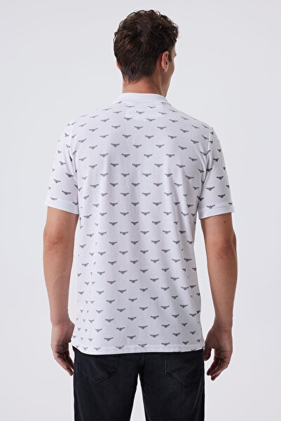 Lee Cooper Ανδρικό μπλουζάκι με λαιμόκοψη από 100% βαμβάκι Bobby, λευκό