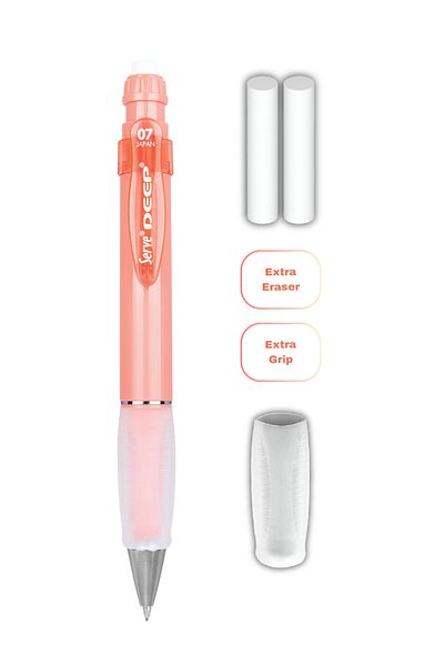 Serve Deep Versatil Pencil 07mm- Earth Tones - Set with Refills (Grip and Eraser)