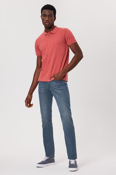 Lee Cooper Men's Polo Neck T-Shirt - Coral K. Miless
