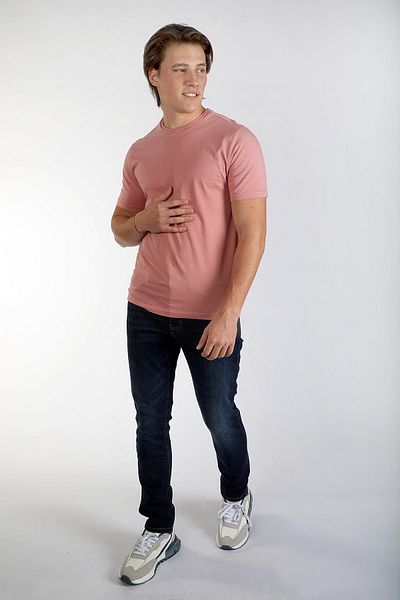 Lee Cooper Ανδρικό μπλουζάκι Gael 100% βαμβακερό O λαιμό Salmon