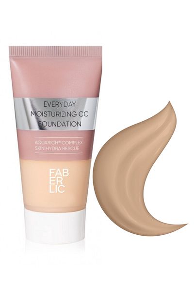 Faberlic Moisturizing Foundation Everyday Glam Team, Tone "Gold-beige" 6418