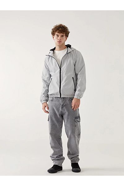 LC Waikiki Standard Mold Hooded Men's Raincoat