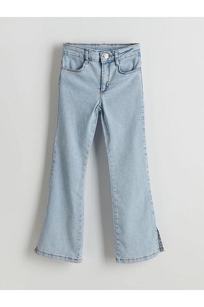 LC Waikiki Pantaloni de jeans pentru fete cu talie elastică reglabilă