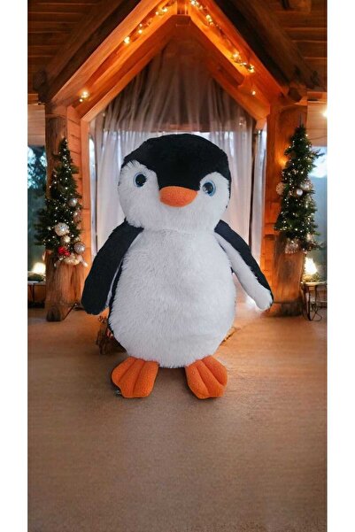 swilex Pingu Uyku Arkadasi Ve Siyah Sevimli Penguen Pelus Oyuncak Yastık