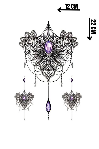 Barly Geçici Lotus Figürlü Dövme Tattoo
