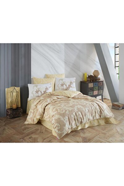 Hobby Avangarde Cream - Set cuvertură de pilota dublu Ranforce