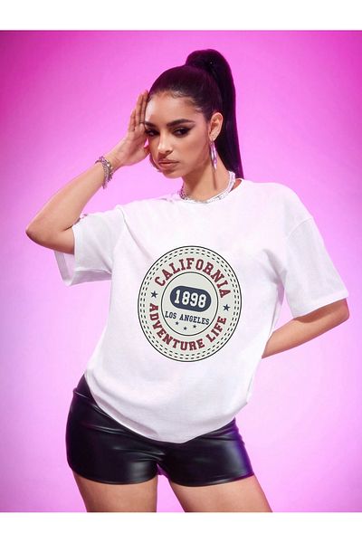 uyguntarz Μπλουζάκι Unisex Callogo με στάμπα Oversize