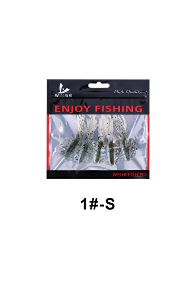 Choice Color1 S WEIHE （5pcs） 7cm/2g 10.5cm/7g soft fishing lure squid fishing...