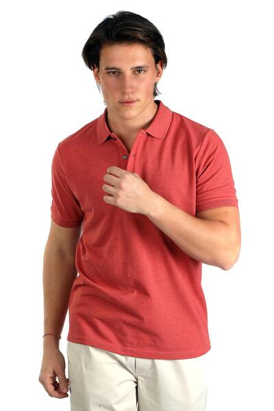 Lee Cooper Miles Men's 100% Cotton Pique Polo Neck T-Shirt K.Mercan