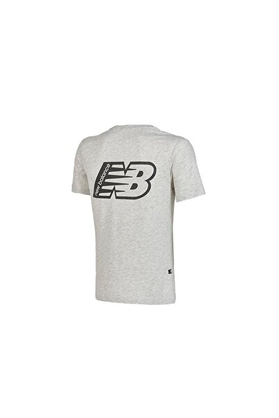 New Balance Men's Gray Tshirt - Nb Man Lifestyle Mnt1347-Ag