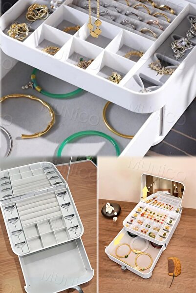 Munico Takı Saklama Kutusu Küpe Yüzük High-end Zarif Mücevher Kutusu Artefakt...