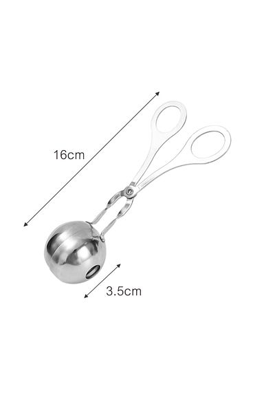 Choice 3.5CM Meat Ball Maker Tool Stainless Steel Clip Round Rice Ball Shaper Spoon Meatball Making Mold No