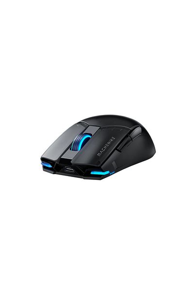 Choice ماوس ألعاب Machenike M7 Pro أسود اللون بمنفذ USB سلكي 2.4 جيجا هرتز، ماوس لاسلكي PAW3395 26000 نقطة في البوصة 650IPS